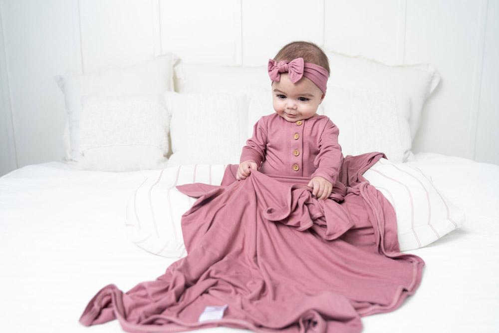 Knit Swaddle Blanket – 48" x 48"