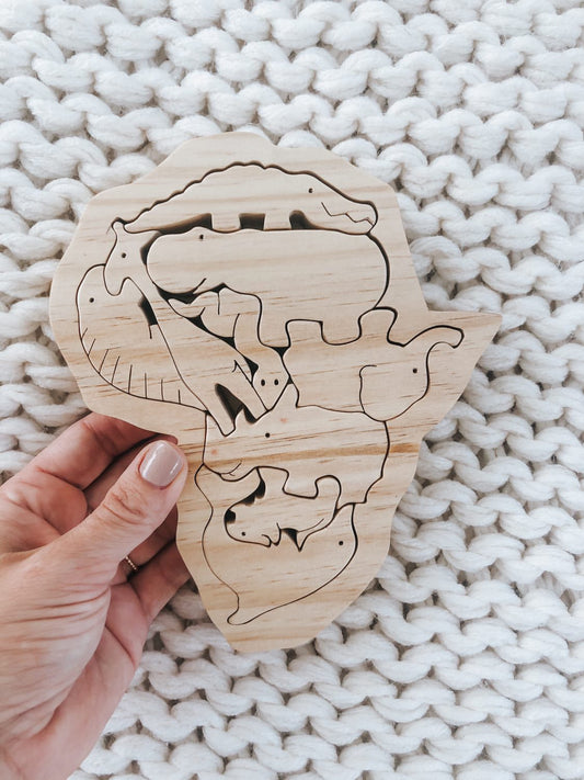 Afriland Wooden Animal Puzzle